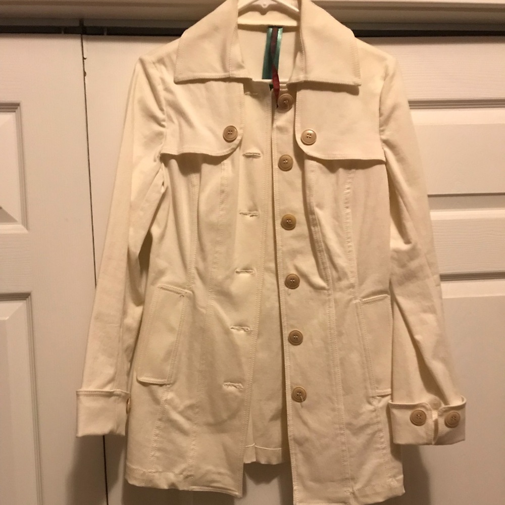 Cream colored coat